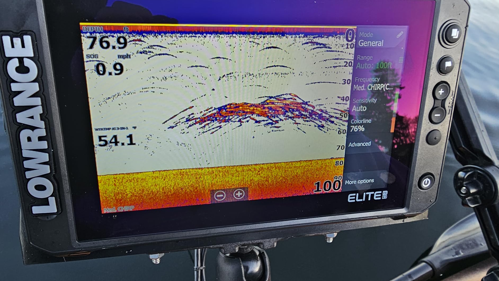 Lowrance Elite FS Fish Finder/Chartplotter, 7-12 Inch, C-MAP Charts customer photo 1