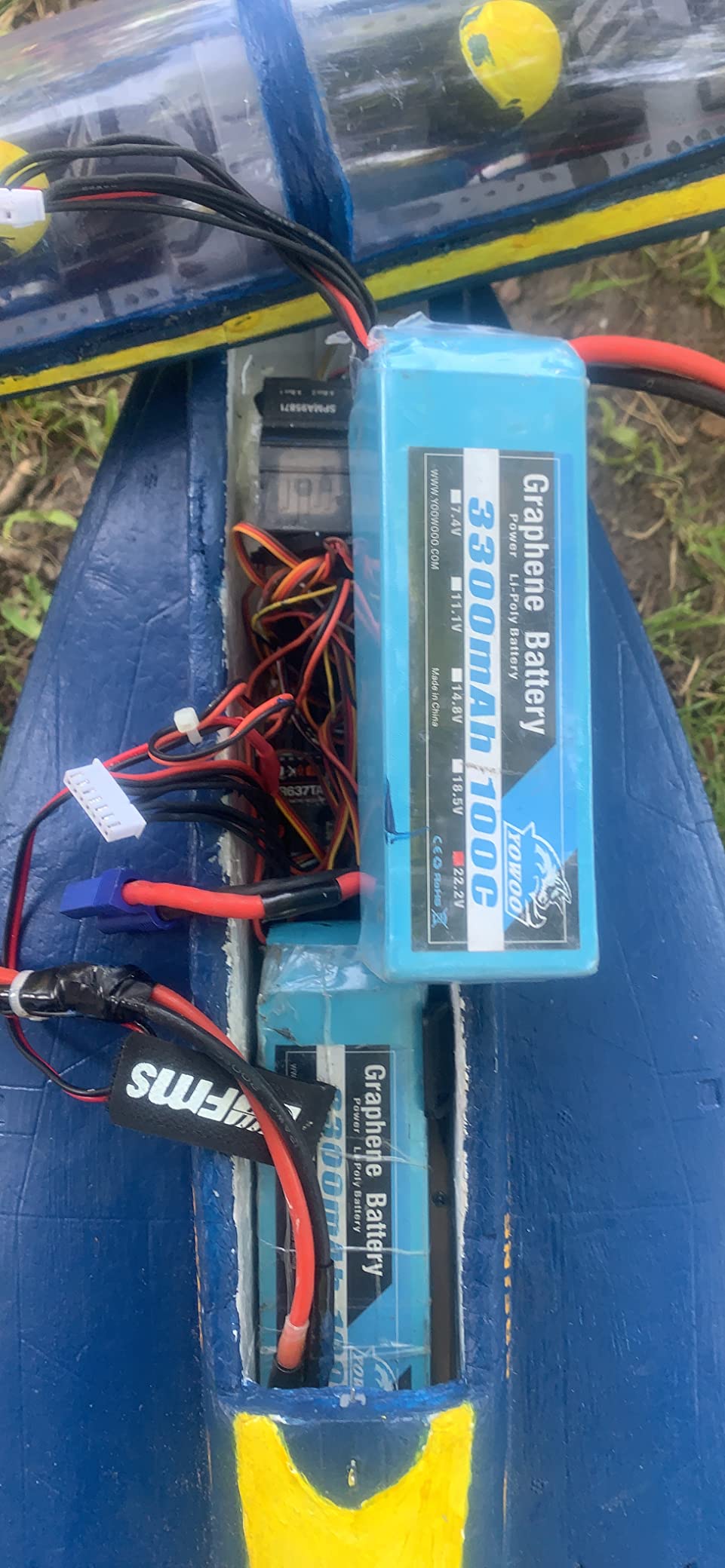Yowoo 6S 22.2V 3300mAh 150C Graphene LiPo Battery EC5 customer photo 2