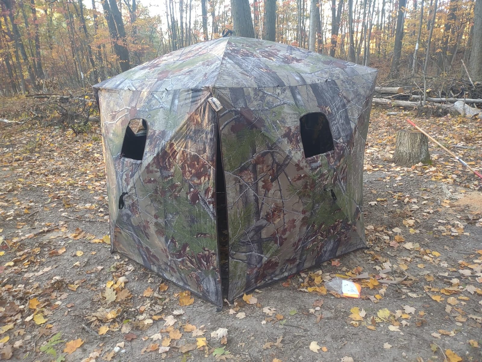 Barronett Blinds® Feather Five, Portable Hunting Blind, Huge Interior, Lightweight, 4-Person, Bloodtrail® Backwoods, 72” x 84” x 84”, FF500BW customer photo 2
