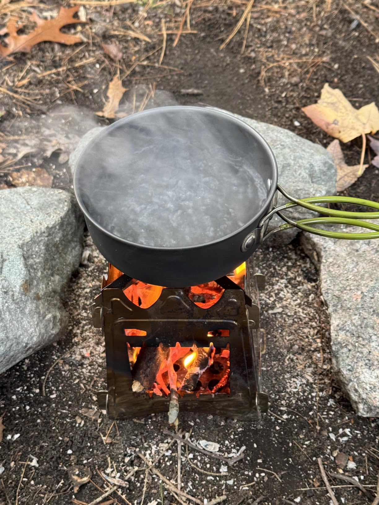 Portable Wood Burning Folding Camping Stove for Outdoor Hiking & Picnic customer photo 1