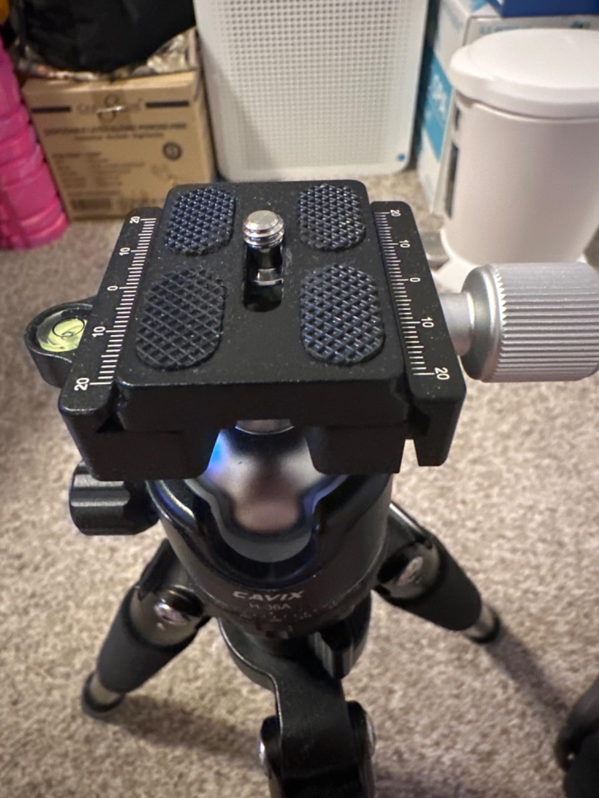Tripod Ball Head, CAVIX H-46 Metal Ball Head Camera Tripod Head 44lbs/20kg Load with Arca Swiss Quick Release Plate for Tripod, Monopod, DSLR, Camera customer photo 2