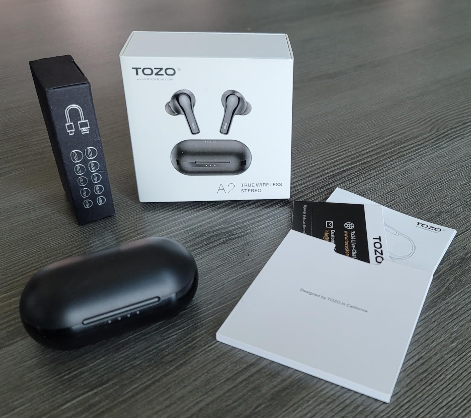 TOZO A2 Mini Wireless Earbuds, Ultra Lightweight Bluetooth 5.3 Headphones customer photo 2