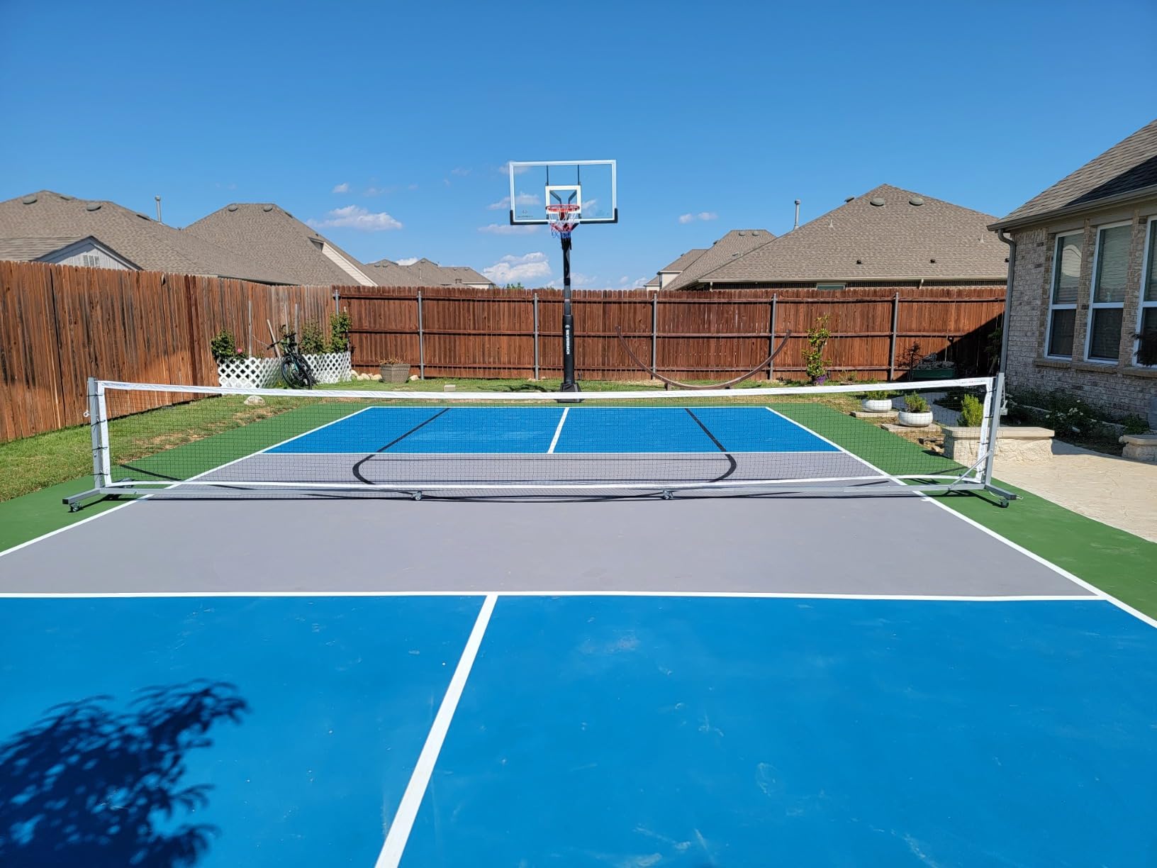 A11N SPORTS Pro Pickleball Net with Wheels, 22 FT Regulation Size customer photo 2