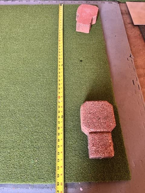 Golfguru Golf Mat, 5x4ft/5x5ft Dense Elite Golf Hitting Mats Practice with 10 Balls, 9 Tees, Heavy Duty Artificial Hitting Training Mat for Backyard Driving Chipping Indoor Outdoor Simulators customer photo 2