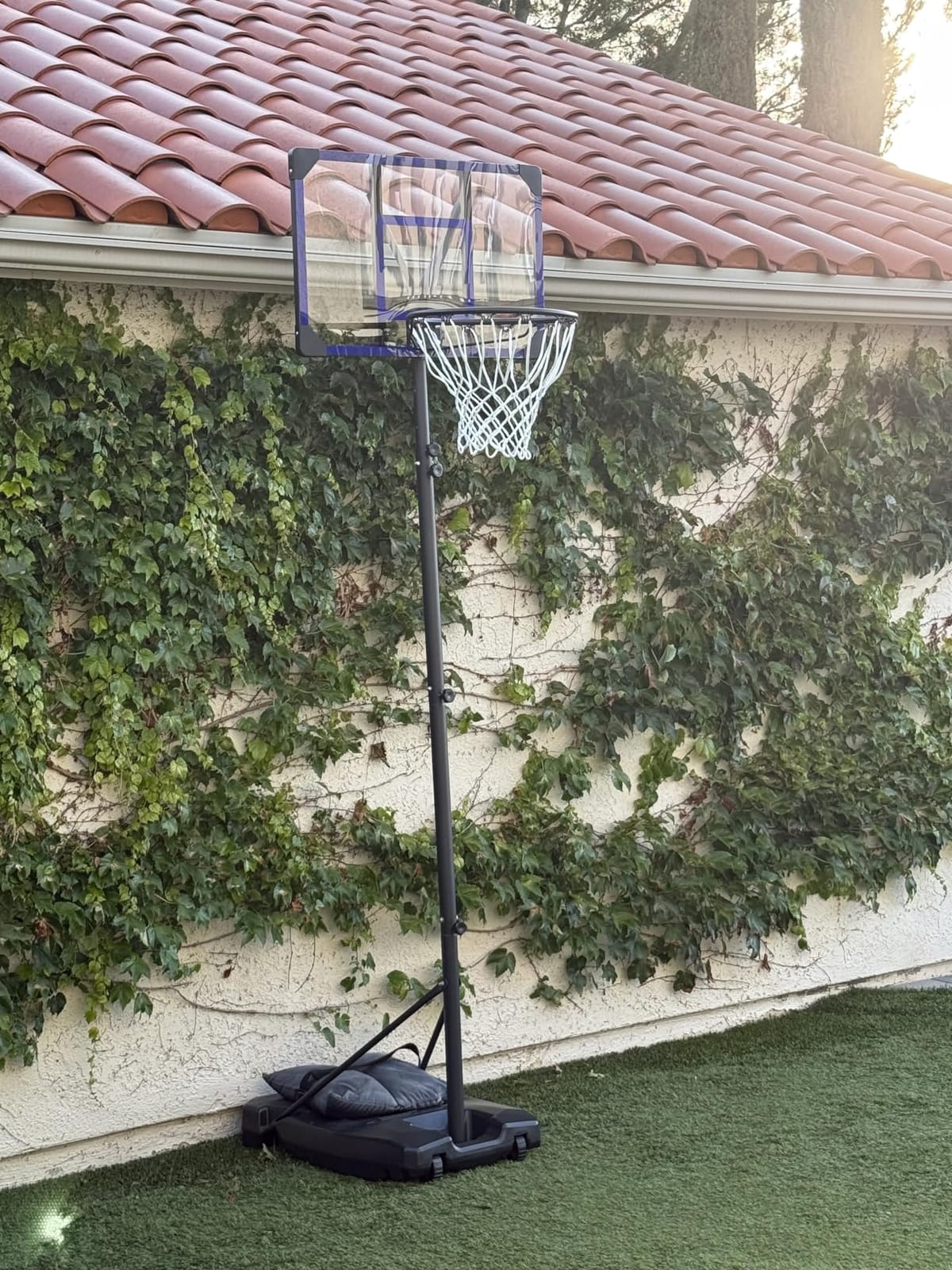 Yohood Kids Basketball Hoop Outdoor 4.82-8.53ft Adjustable, Portable Basketball Hoops & Goals for Kids/Teenagers/Youth in Backyard/Driveway/Indoor, with Enlarged Base and PC Backboard customer photo 2