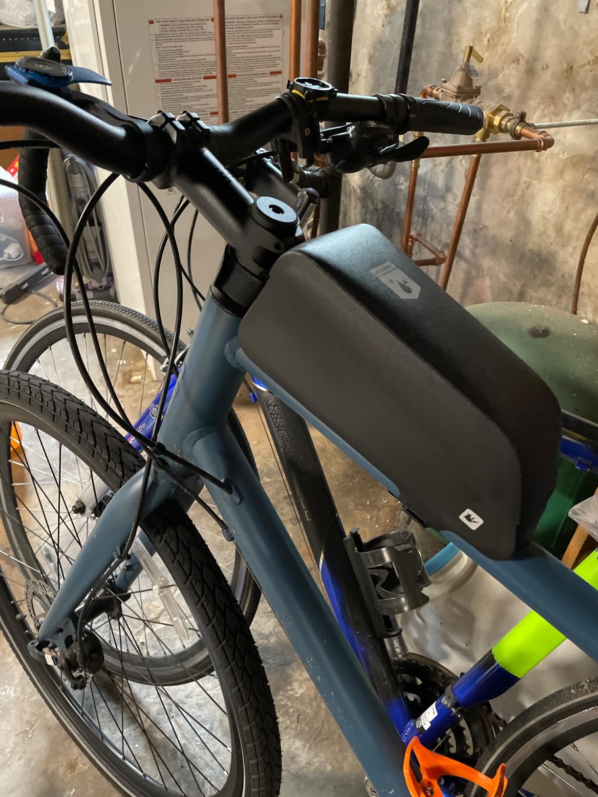 Rhinowalk Bike Frame Bag with Magnetic Flap Waterproof Bicycle Top Tube Bag Bikepacking Cycling Tools Storage Bag for MTB Road Bike customer photo 2