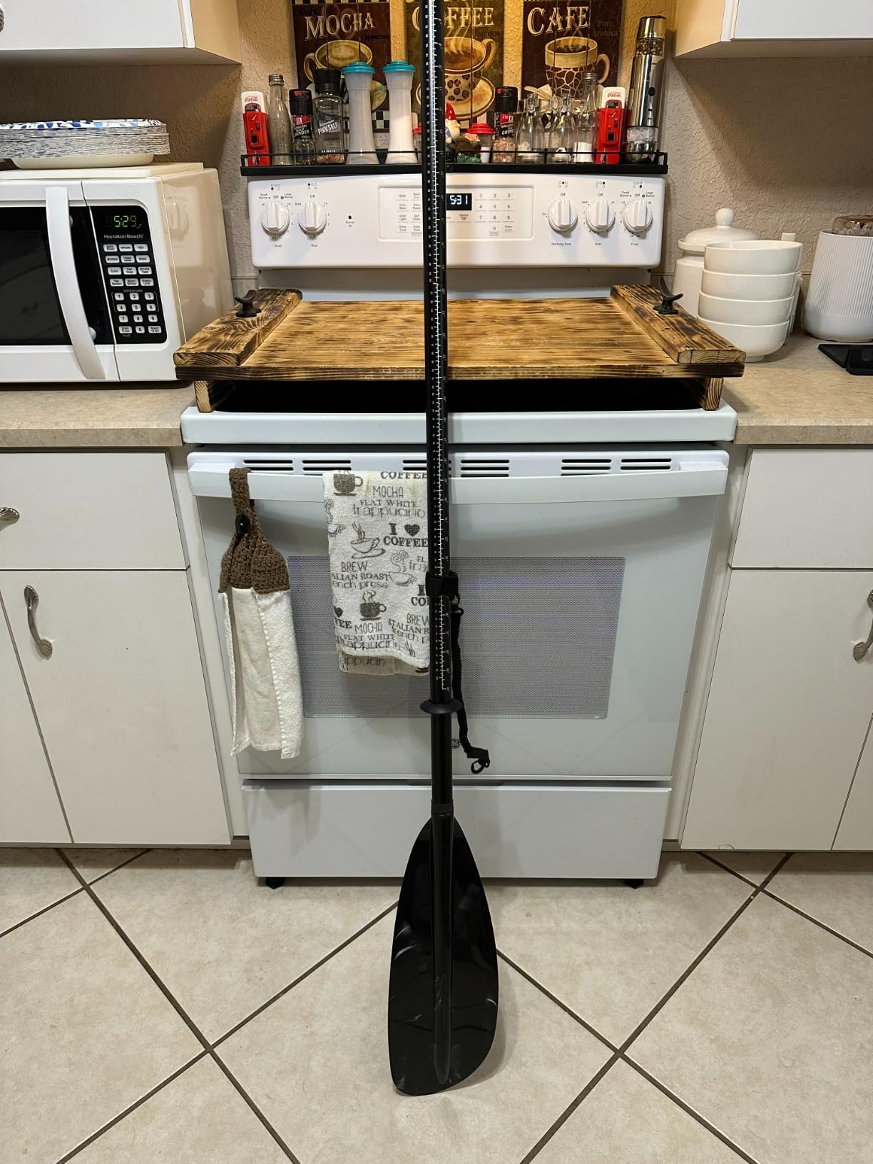 Leader Accessories Adjustable Kayak Paddle 90-98in for Fishing Adults Youth customer photo 2