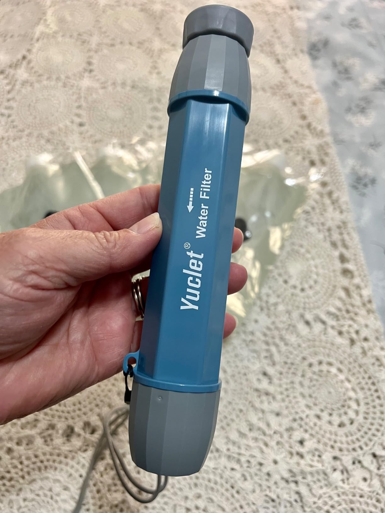 Yuclet Gravity Water Filter System w/ 2-Gal Bag & 0.1-Micron Filter Straw customer photo 2