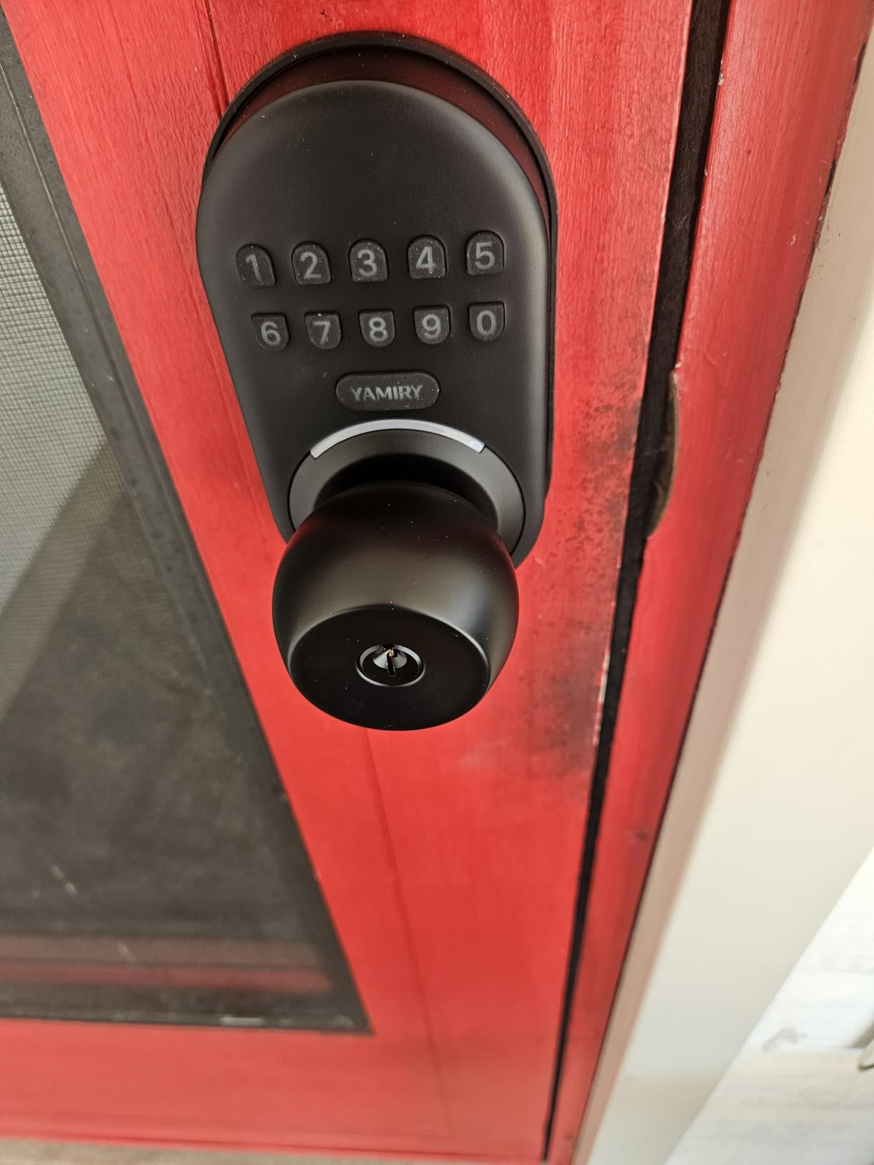 Keypad Smart Door Knob Lock, Yamiry Keyless Entry Digital Lock with Handle customer photo 1