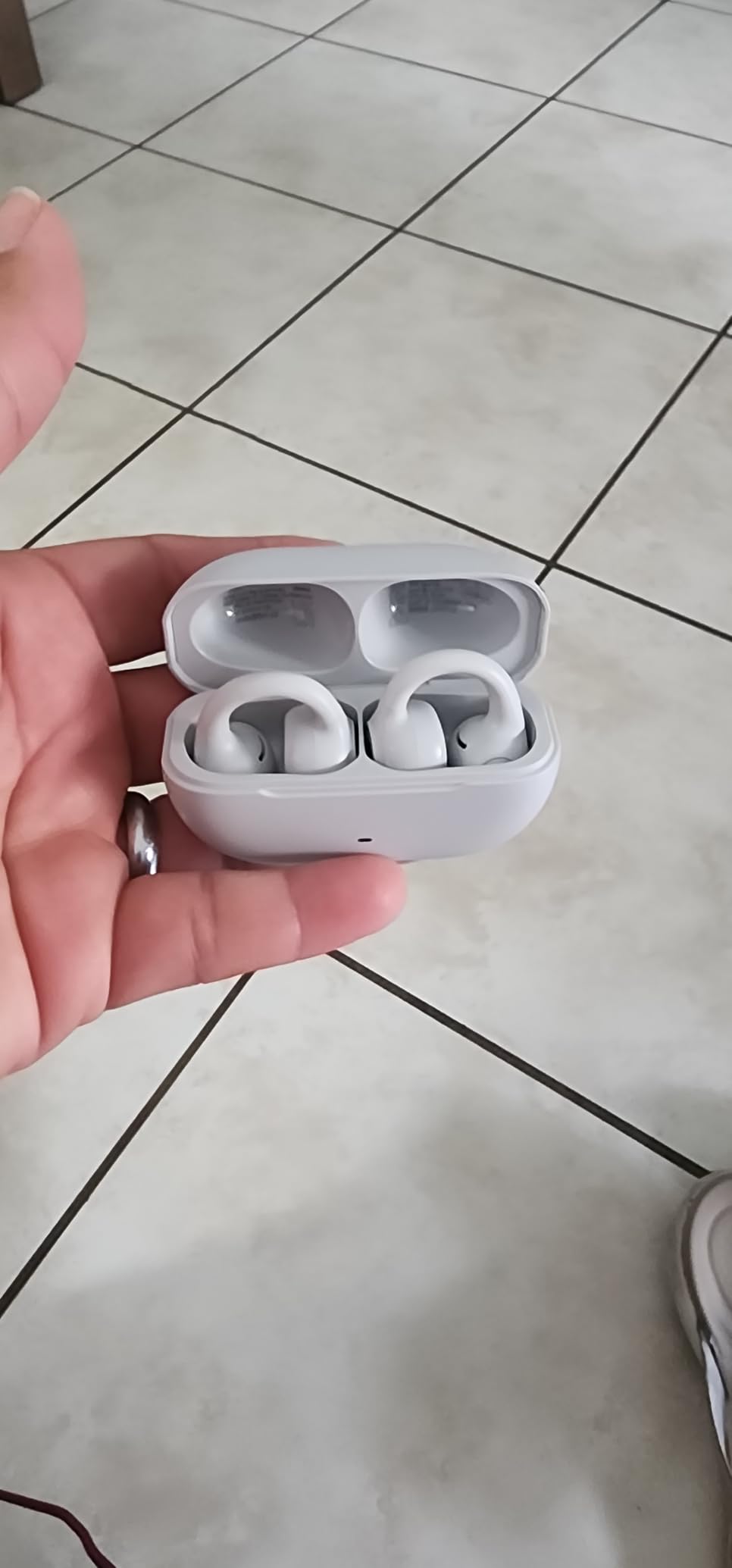 JLab, Flex, Open Ear Earbuds, Clip On True Wireless Bluetooth Earbuds, Teal customer photo 2