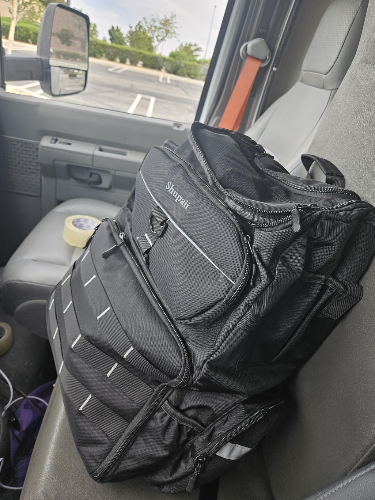 Fishing Backpack with Rod Holder, 45L Capacity Tackle Storage Bag customer photo 2