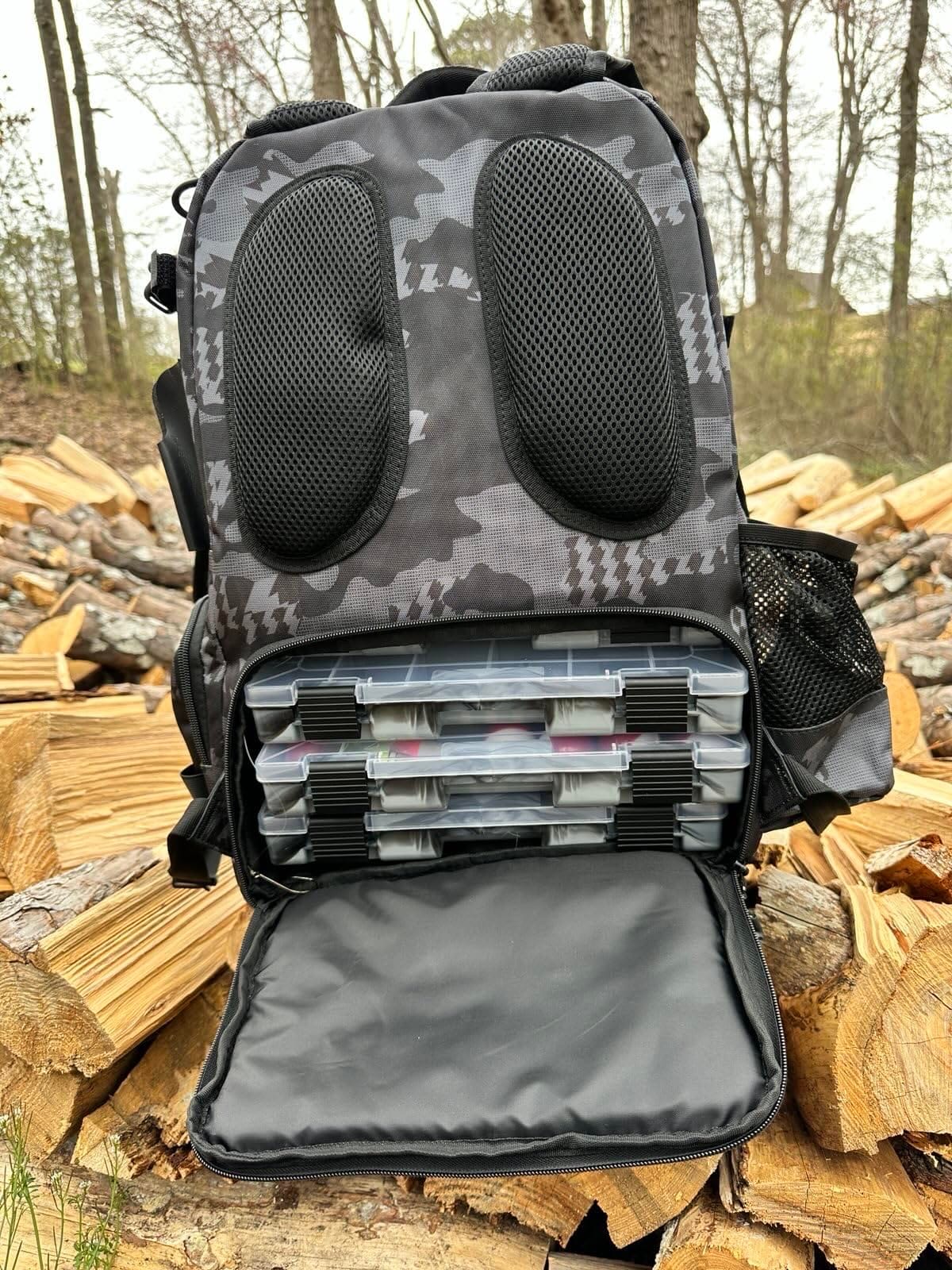 KastKing BaitSpace 50L Fishing Backpack with 4 Tackle Boxes, 2 Rod Holders customer photo 1