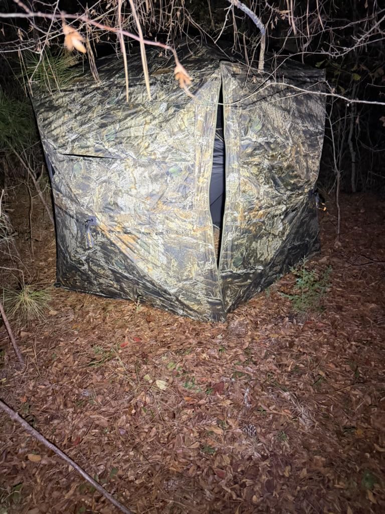 FLISSA Hunting Blind, 270/360 See-Through Ground Blind for Deer Hunting customer photo 1