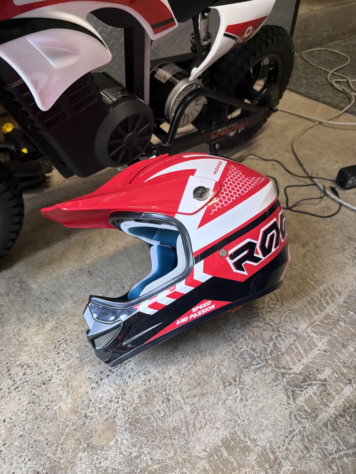 Youth Kids Dirt Bike Helmet DOT Approved, Full Face Motocross Set customer photo 1