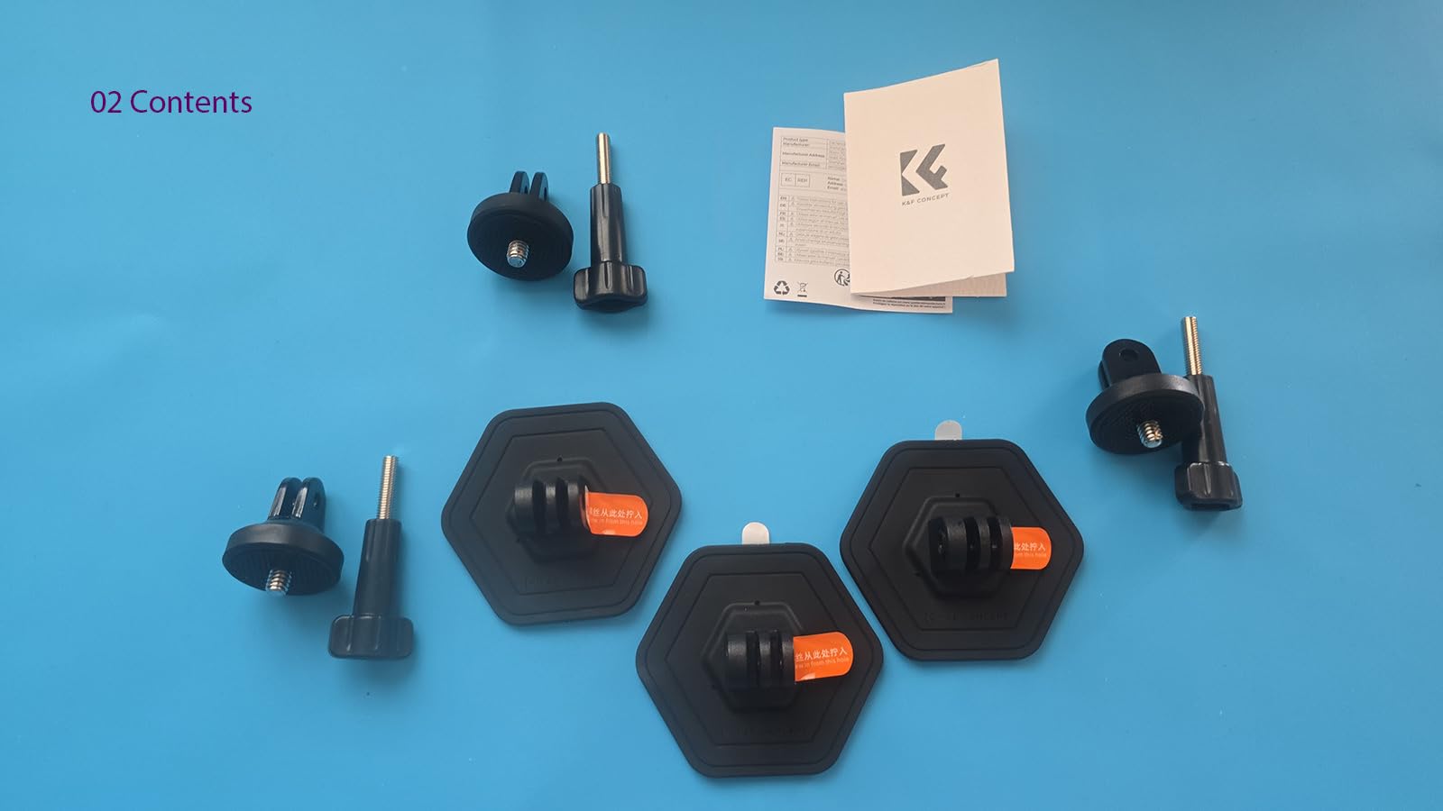 K&F CONCEPT Flexible Adhesive Mount Helmet Attachment for Action Camera customer photo 2