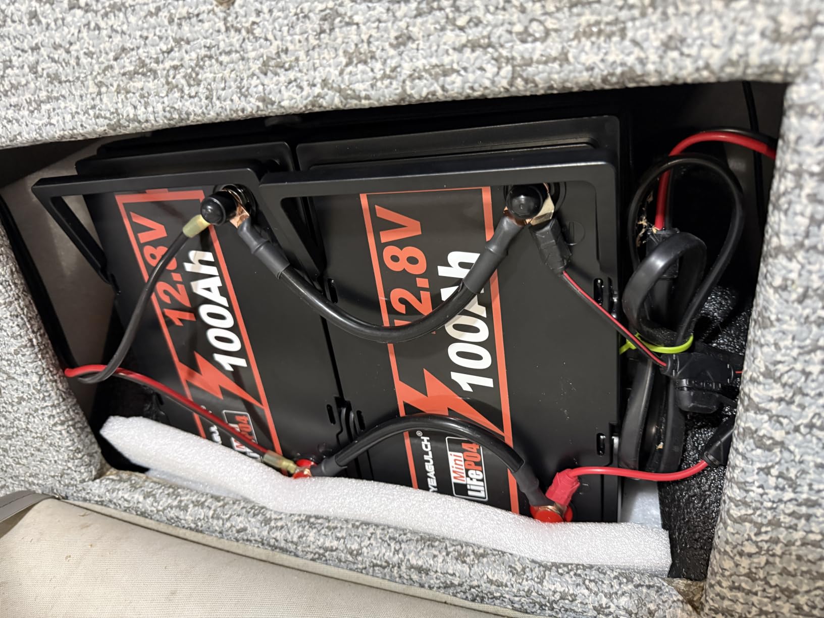 24V 100Ah LiFePO4 Lithium Battery with 100A BMS 2560Wh 15000+ Deep Cycles customer photo 1