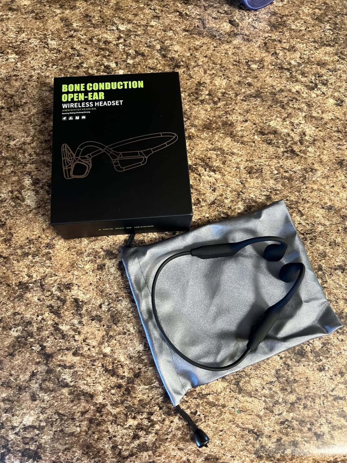 Bone Conduction Headphones, Open Ear Bluetooth 5.4 Headset with Mic customer photo 1