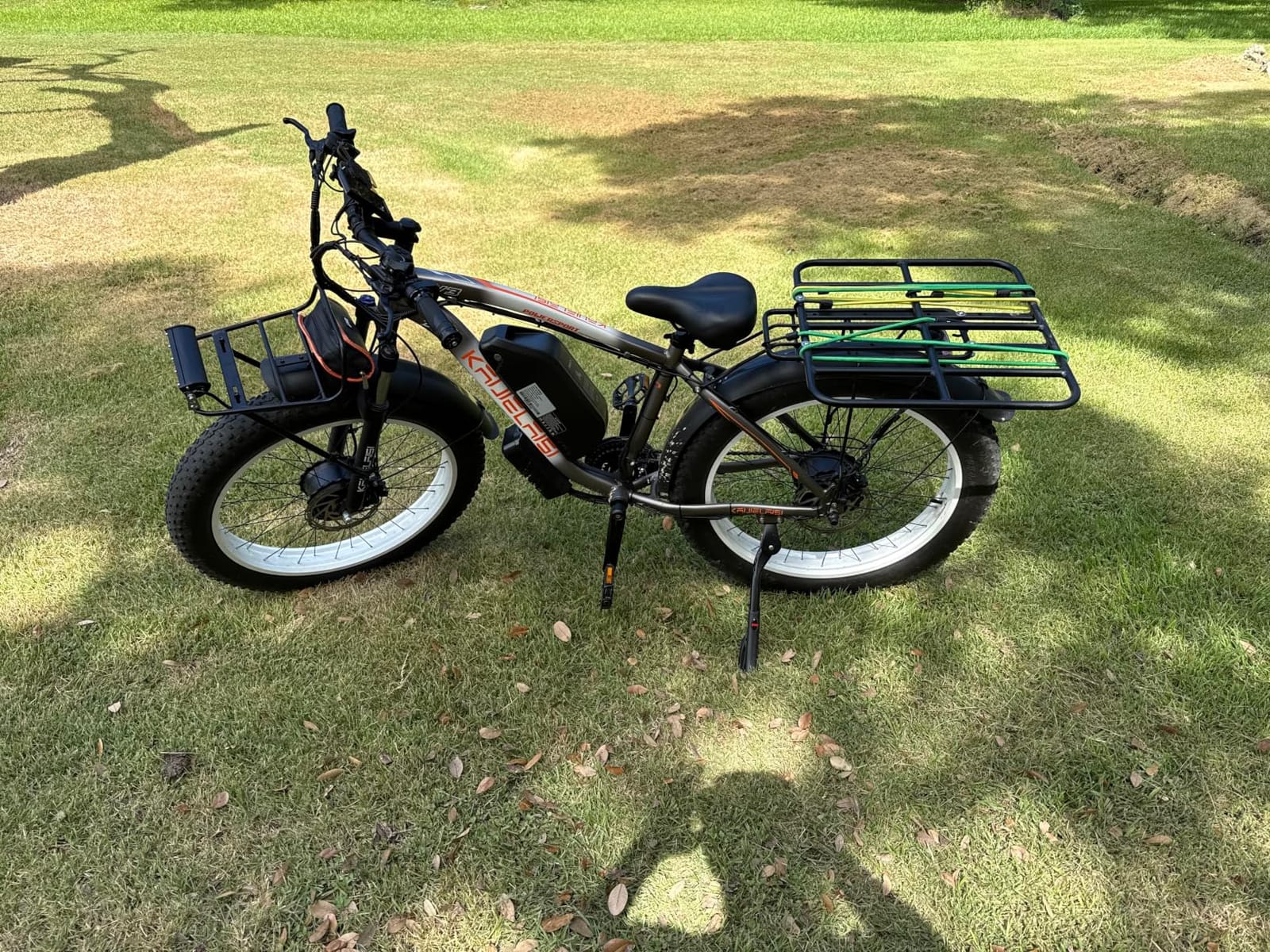 AWD Electric Bike for Adults, Peak 4000W Power 26” Fat Tire Ebike, Dual Motor Electric Bicycles, 48V 22.4AH Removable Battery Fast Dual Hydraulic Brakes 21-Speed All Terrain E-Bikes customer photo 1