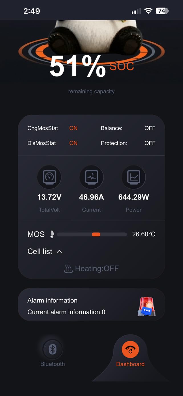12V 100Ah LiFePO4 Lithium Battery with Bluetooth,15000+ Cycles Lithium Battery for Trolling Motor, Off-Grid,Boat,RV, Marine, Solar (12.8V 100Ah-Bluetooth) customer photo 2