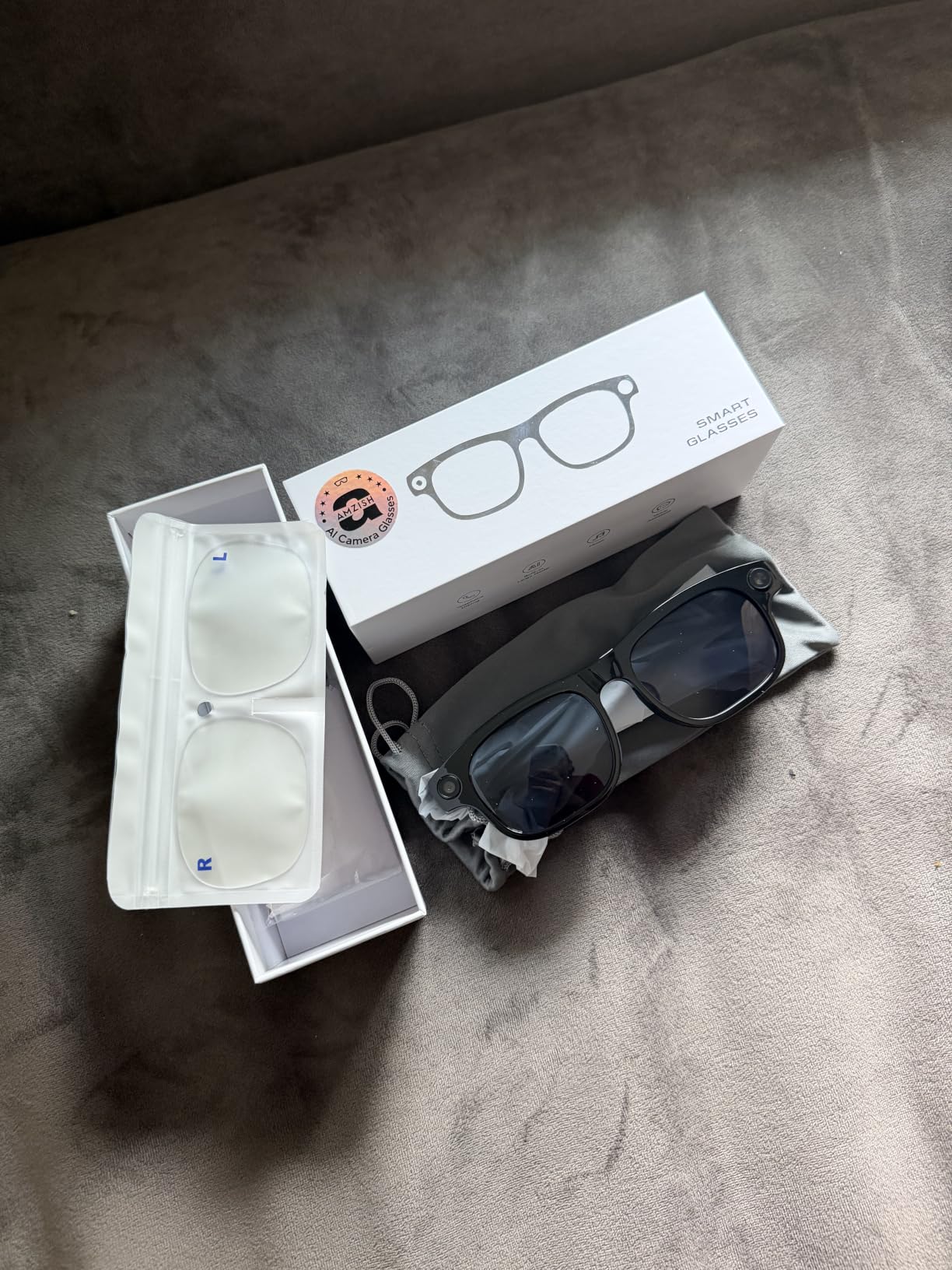 AI Smart Glasses with Camera, 8MP HD Bluetooth Camera Glasses for Women Men customer photo 1