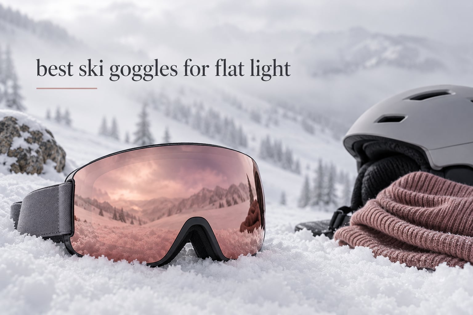 best ski goggles for flat light