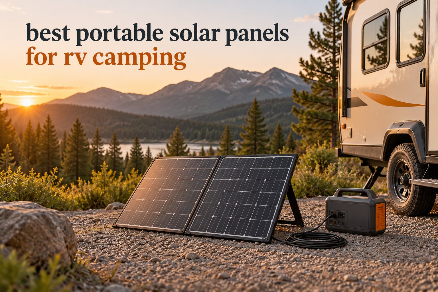 best portable solar panels for rv camping