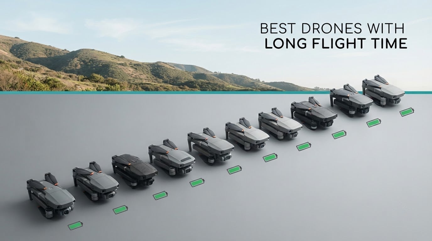 best drones with long flight time