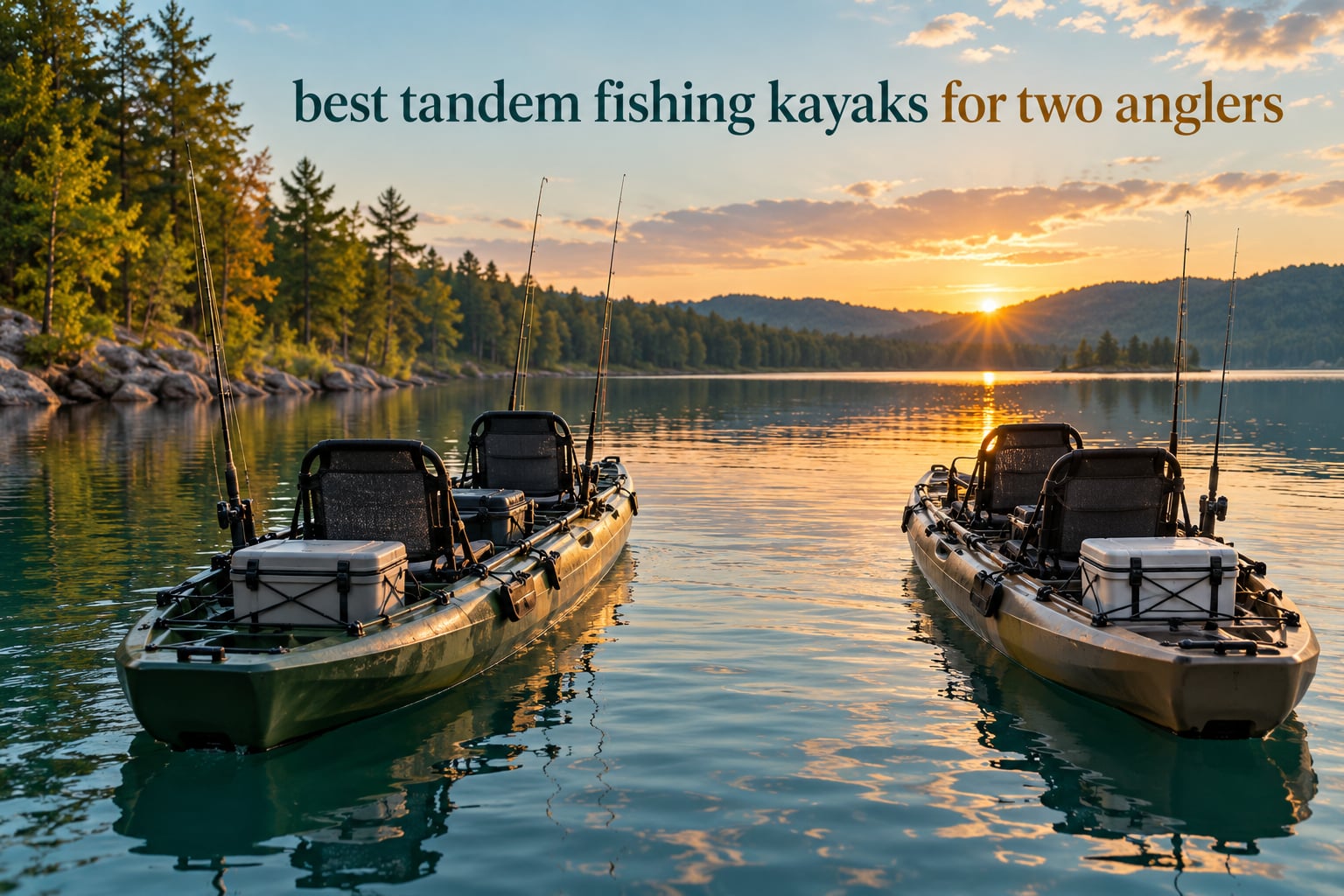 best tandem fishing kayaks for two anglers