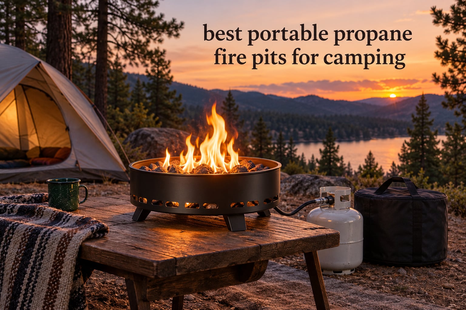 best portable propane fire pits for camping