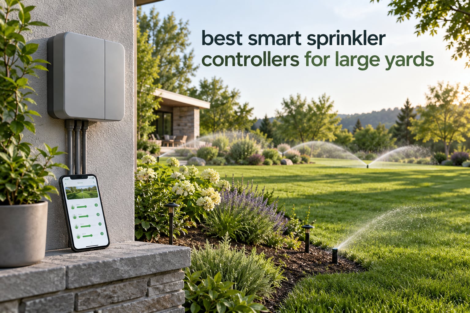 best smart sprinkler controllers for large yards