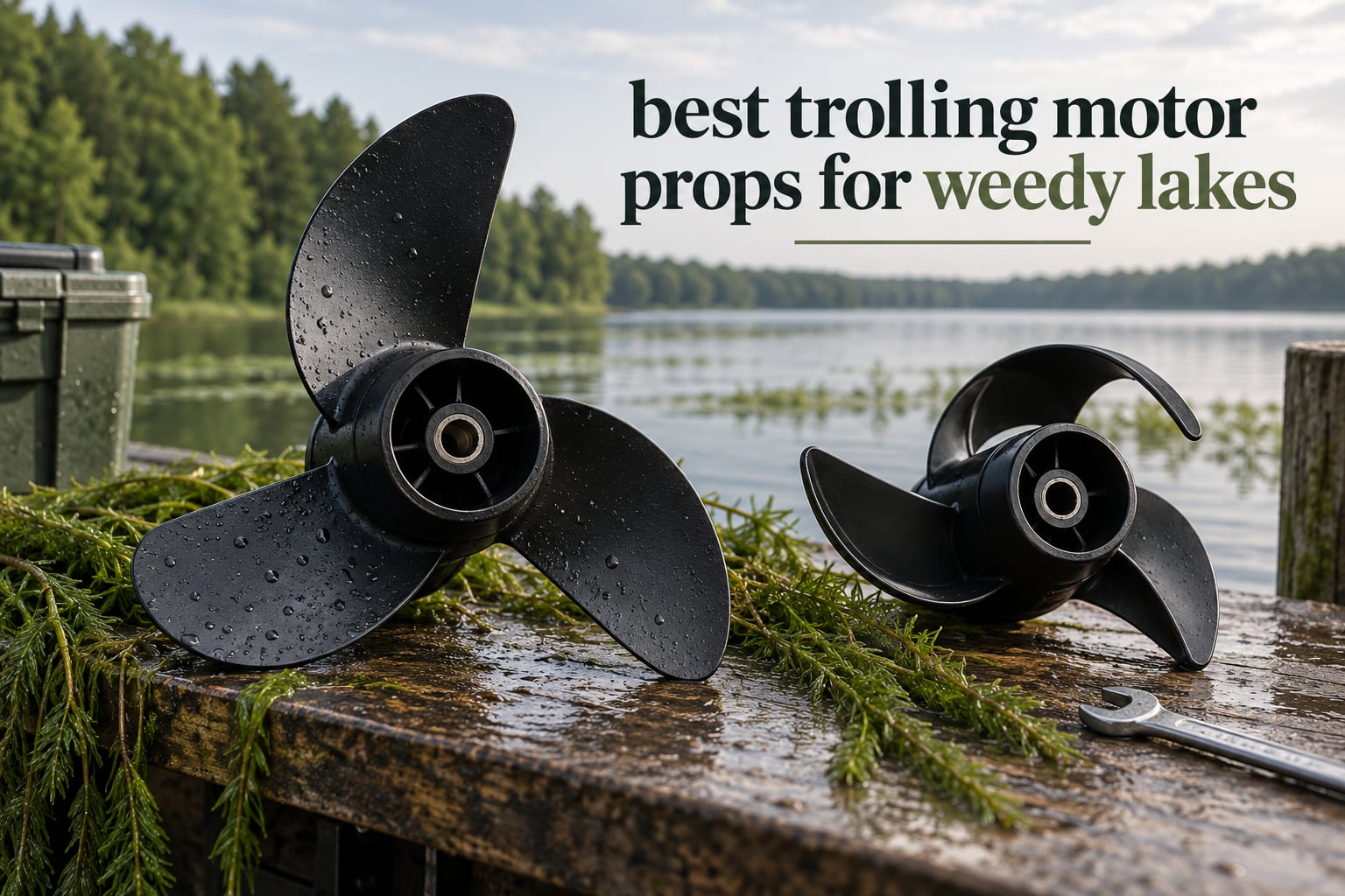 best trolling motor props for weedy lakes