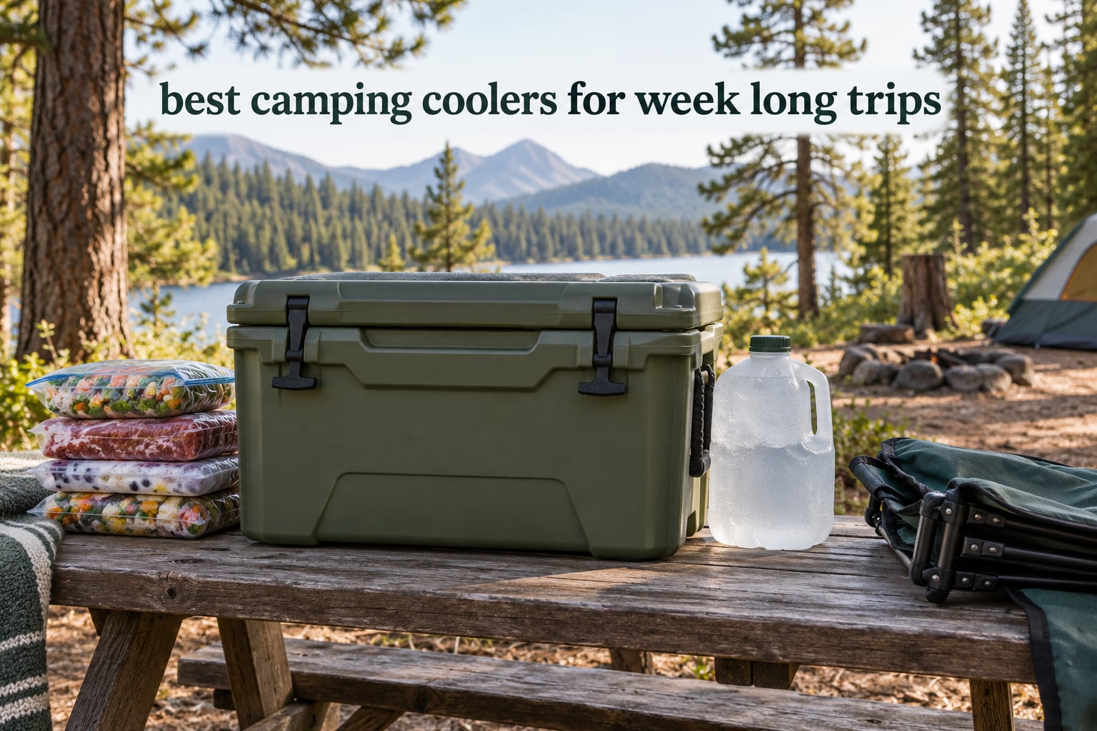 best camping coolers for week long trips